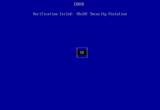 Steps to enroll the Live ISO public key with Secure Boot enabled